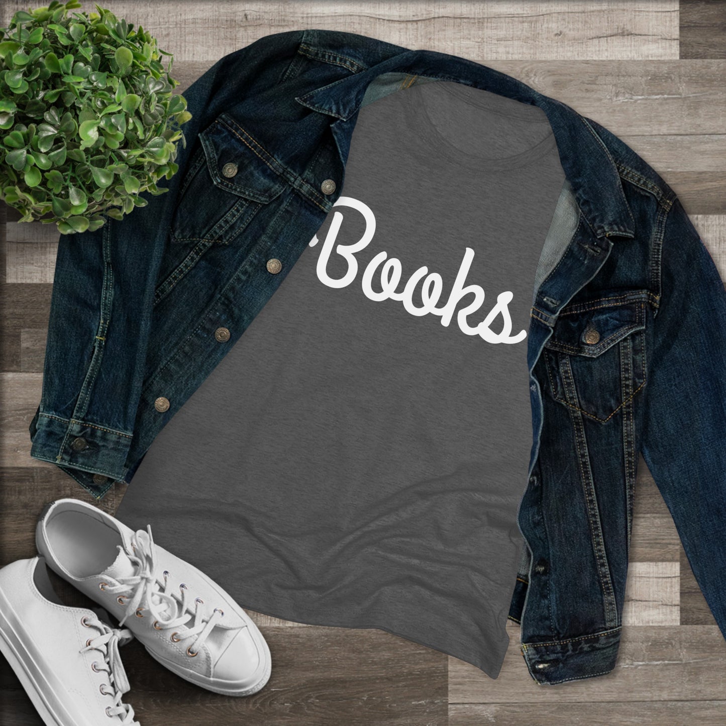 Women's Triblend Tee - Books