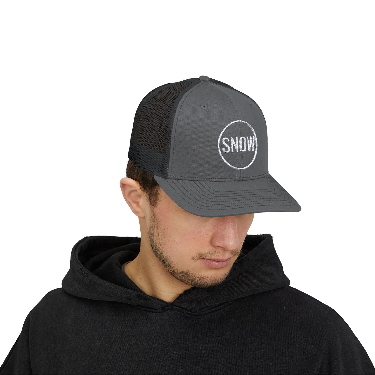 Snapback Trucker Cap - Snow