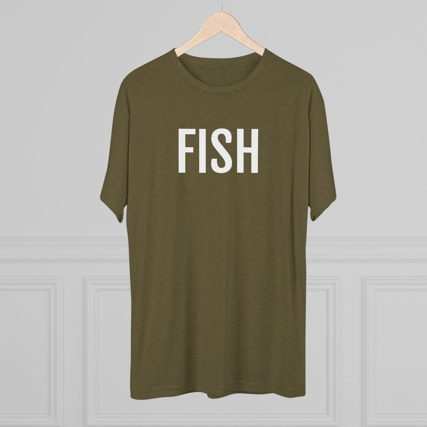 Unisex Tri-Blend Crew Tee - Fish
