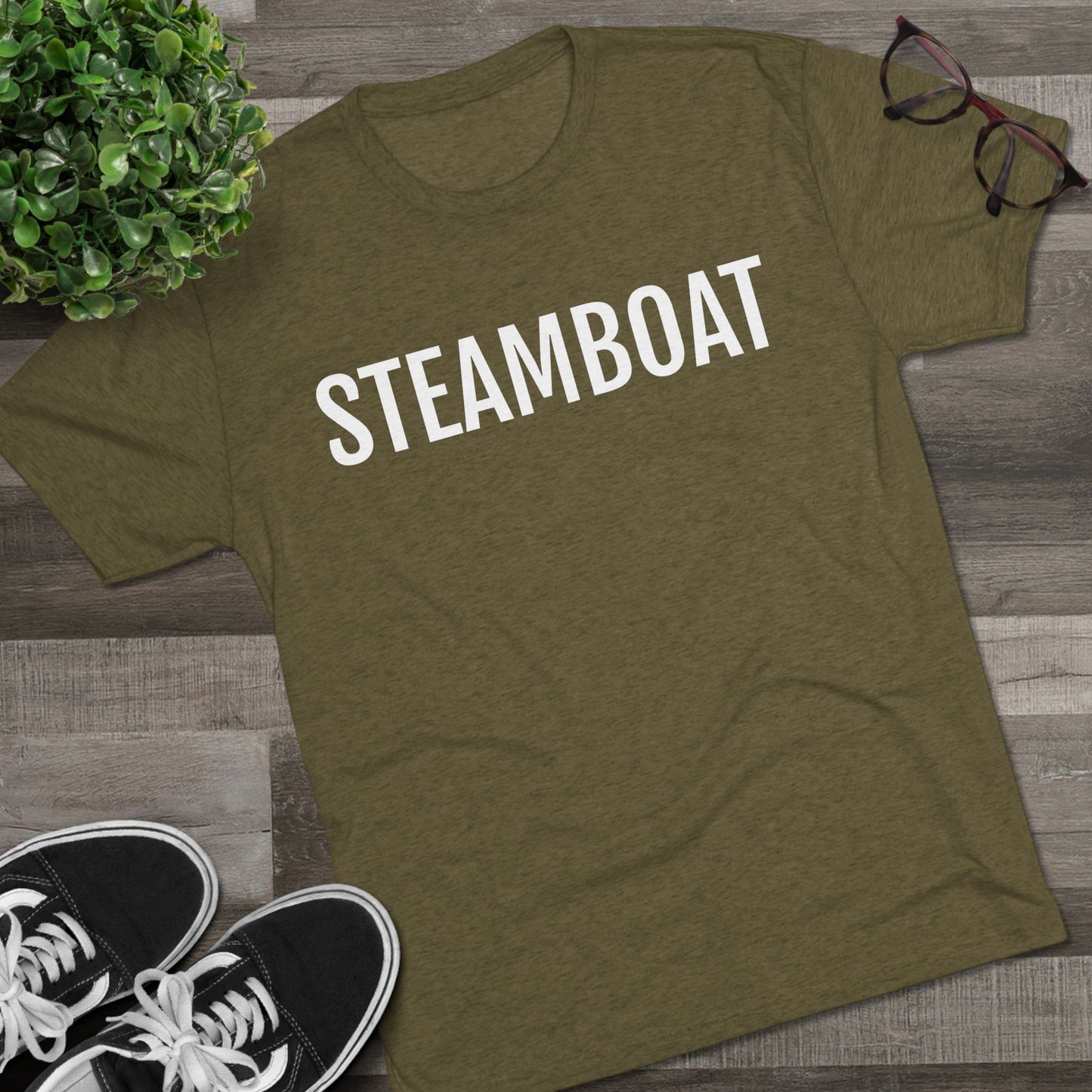 Unisex Tri-Blend Crew Tee - Steamboat