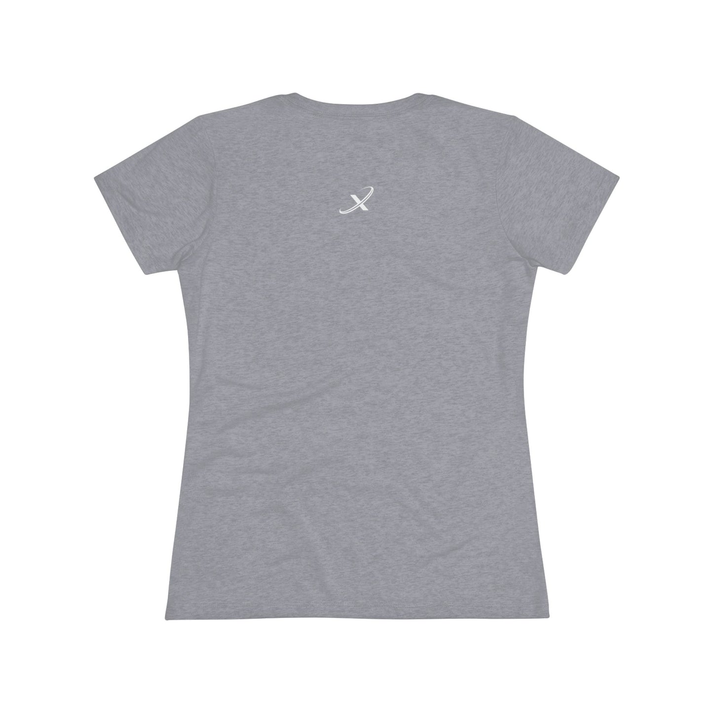 Women's Triblend Tee - #kickaxis on front // small logo on back