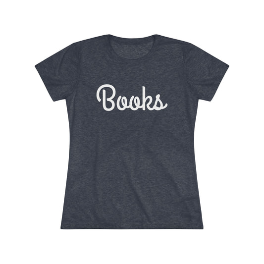 Women's Triblend Tee - Books