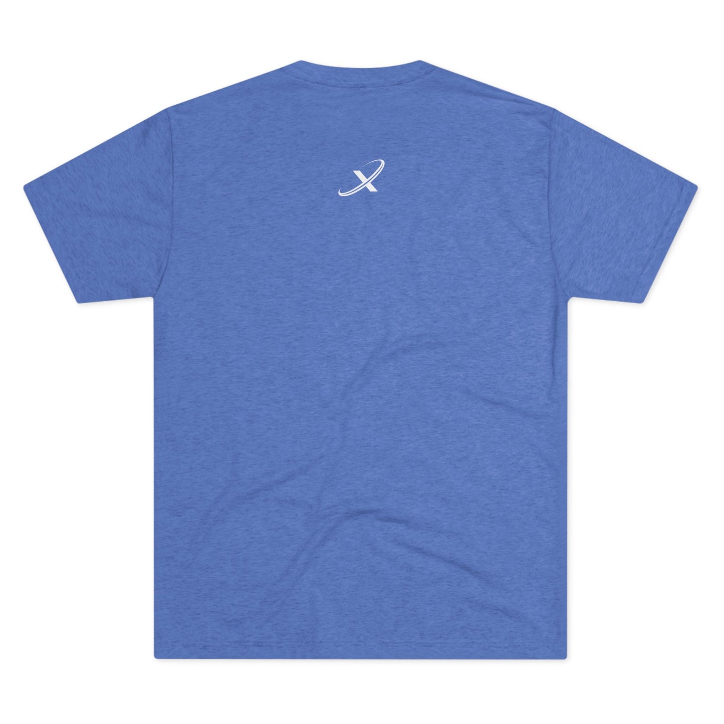 Unisex Tri-Blend Crew Tee - #kickaxis on front // small logo on back